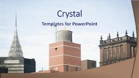  Presentation with new york city - Audience pleasing slide set consisting of storage disease - water towers on rooftops skyline backdrop and a sky blue colored foreground