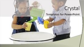  Presentation with tub - Cool new presentation design with water toys on a white backdrop and a light gray colored foreground