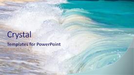  Presentation with boracay - Amazing PPT theme having water travel vacation at philippines backdrop and a sky blue colored foreground