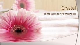  Presentation with spa espiritual - Presentation design enhanced with water treatment plant - spa background background and a lemonade colored foreground