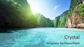  Presentation with alpha phi omega - Cool new slides with water trees - bay at phi phi island backdrop and a arctic colored foreground