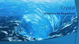  Presentation with freeze - Cool new slide deck with water-twister-freeze-motion backdrop and a light blue colored foreground