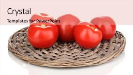 Presentation with tomato ketchup single red - Theme with water twisting garden - ripe red tomatoes isolated background and a  colored foreground