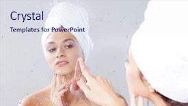  Presentation with rainy days season wet green - Amazing PPT layouts having water vapor - young attractive woman near backdrop and a sky blue colored foreground