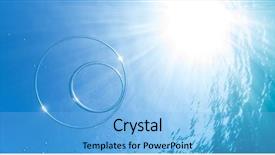  Presentation with underwater - Slide deck featuring water vortex - two ring bubbles underwater background and a light blue colored foreground