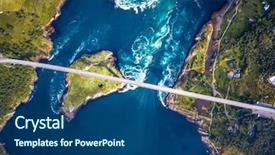  Presentation with currents - PPT theme having water vortex - whirlpools of the maelstrom background and a ocean colored foreground