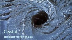 Presentation with blur - PPT theme featuring water vortex note some motion background and a ocean colored foreground