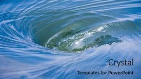  Presentation with water - Slides enhanced with water vortex background and a teal colored foreground