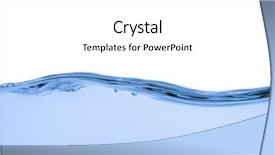  Presentation with water wave - Amazing slide deck having water wave close up shot backdrop and a white colored foreground