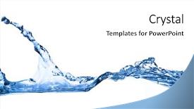  Presentation with water wave - Beautiful PPT layouts featuring water wave close up shot backdrop and a white colored foreground