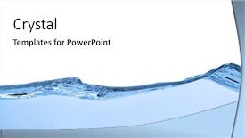 Presentation with water wave - PPT layouts having up shot on white background background and a white colored foreground
