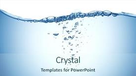  Presentation with water wave - Slides consisting of water wave on white background and a sky blue colored foreground