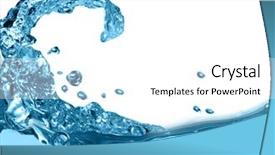  Presentation with water wave - Presentation enhanced with water wave background and a white colored foreground