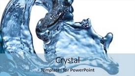  Presentation with water wave - Audience pleasing presentation theme consisting of water wave backdrop and a light blue colored foreground