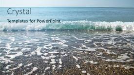  Presentation with water wave - Presentation enhanced with water-wave background and a light blue colored foreground