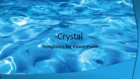  Presentation with ripple - Beautiful slide deck featuring water waves in swimming pool backdrop and a  colored foreground