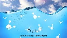  Presentation with water conservation - Slides having water waves on sky background background and a light blue colored foreground