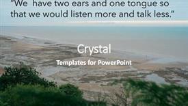  Presentation with philosopher - Presentation consisting of water wise - inspirational quote by ancient greek background and a gray colored foreground