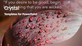  Presentation with philosopher - Presentation theme consisting of water wise - inspirational quote by ancient greek background and a  colored foreground