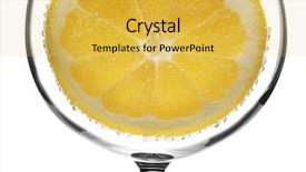  Presentation with many bubbles in water close - Presentation theme featuring water with bubbles horizontal format background and a  colored foreground