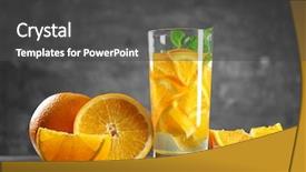  Presentation with detox - Amazing theme having water with fresh orange backdrop and a dark gray colored foreground