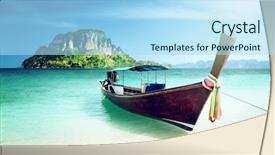  Presentation with thailand - Amazing presentation having waterboat - long boat and poda island backdrop and a  colored foreground