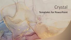  Presentation with neutral colors - Theme having watercolor-and-alcohol-ink-smoke background and a  colored foreground