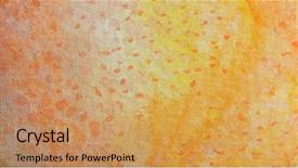  Presentation with watercolor - Slides consisting of watercolor background 5 background and a coral colored foreground