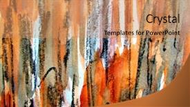  Presentation with earthy - PPT theme enhanced with watercolor background in earthy tones background and a coral colored foreground