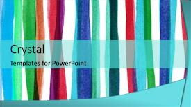  Presentation with watercolor circles - Beautiful theme featuring orange flower in the rain on garden backdrop and a tawny brown colored foreground