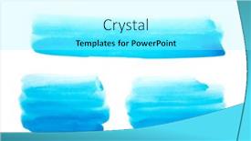  Presentation with abstract watercolor - PPT layouts consisting of watercolor-blue-abstract-painted-ink background and a arctic colored foreground