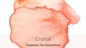  Presentation with watercolor red - Slide set consisting of watercolor-red-brushstroke-painting-blot background and a lemonade colored foreground