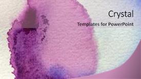  Presentation with abstract watercolor - Presentation theme having watercolour - abstract watercolor painted background background and a coral colored foreground