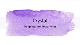  Presentation with brush - Colorful PPT layouts enhanced with watercolour - blue watercolor brush strokes backdrop and a lavender colored foreground