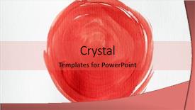  Presentation with watercolor red - Beautiful slides featuring watercolour - red grunge brush strokes watercolor backdrop and a red colored foreground