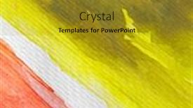  Presentation with watercolour - Cool new PPT theme with watercolour background 5 backdrop and a gold colored foreground