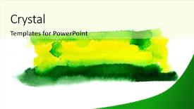  Presentation with abstract watercolor - PPT layouts enhanced with watercolour illustration vivid art design background and a blonde colored foreground