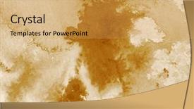  Presentation with watercolour - Presentation theme enhanced with watercolour in sepia 3 background and a yellow colored foreground