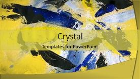  Presentation with brush stroke for google - Beautiful slide set featuring gate name is in honour backdrop and a gray colored foreground