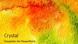  Presentation with abstract watercolor - Cool new presentation with watercolour painting - abstract watercolor hand painted background backdrop and a gold colored foreground