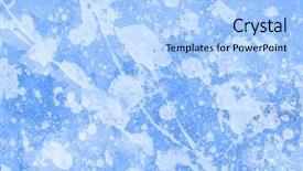  Presentation with watercolour - Amazing presentation theme having watercolour painting - blue grunge stained background backdrop and a light blue colored foreground