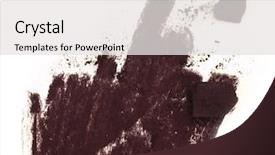  Presentation with stroke - Amazing PPT layouts having watercolour painting - dried pastel stroke backdrop and a white colored foreground