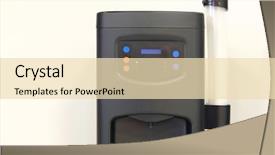  Presentation with modern - Slide deck featuring watercooler - close up modern cooler background and a  colored foreground