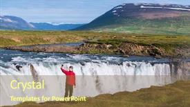  Presentation with beautiful spanish landscape costa blanca - Audience pleasing PPT theme consisting of waterfall beautiful landscape in iceland backdrop and a  colored foreground