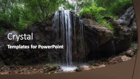  Presentation with che - Presentation featuring waterfall-che-chkish-in-altai background and a black colored foreground