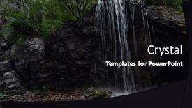  Presentation with che - Cool new presentation design with waterfall-che-chkish-in-altai backdrop and a black colored foreground