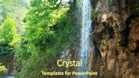  Presentation with taiga boreal forest - Presentation theme having  background and a  colored foreground