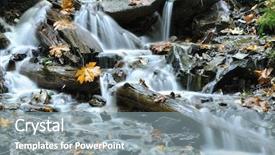  Presentation with canada - Audience pleasing slide set consisting of waterfall in harrison bc canada backdrop and a gray colored foreground