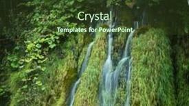  Presentation with croatia - Amazing presentation having waterfall-in-plitvice-national-park backdrop and a tawny brown colored foreground