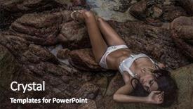  Presentation with low angle view of volleyball - Colorful presentation theme enhanced with waterfall model - high angle view of sensual backdrop and a wine colored foreground